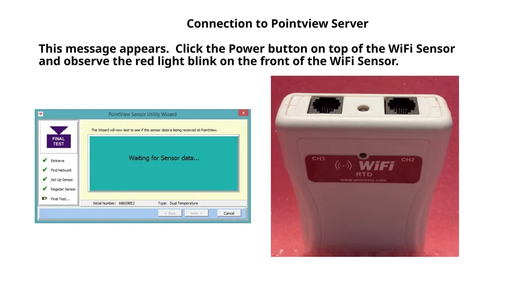 WiFi Sensor Utility Setting up a WiFi Sensor Log - slide 15 of 18