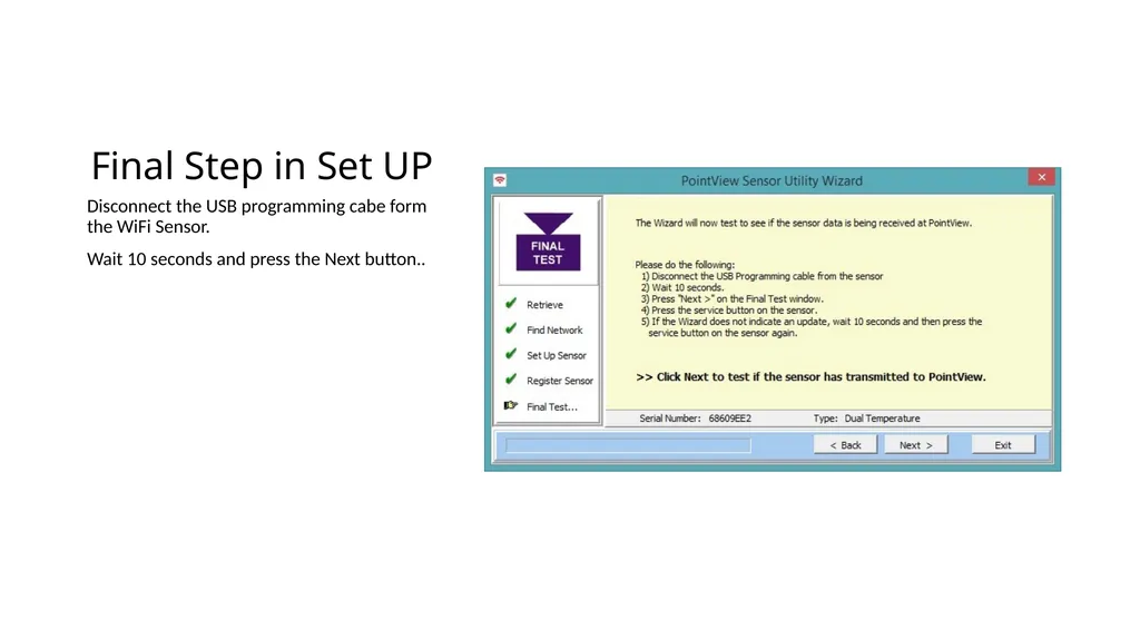 WiFi Sensor Utility Setting up a WiFi Sensor Log - slide 14 of 18
