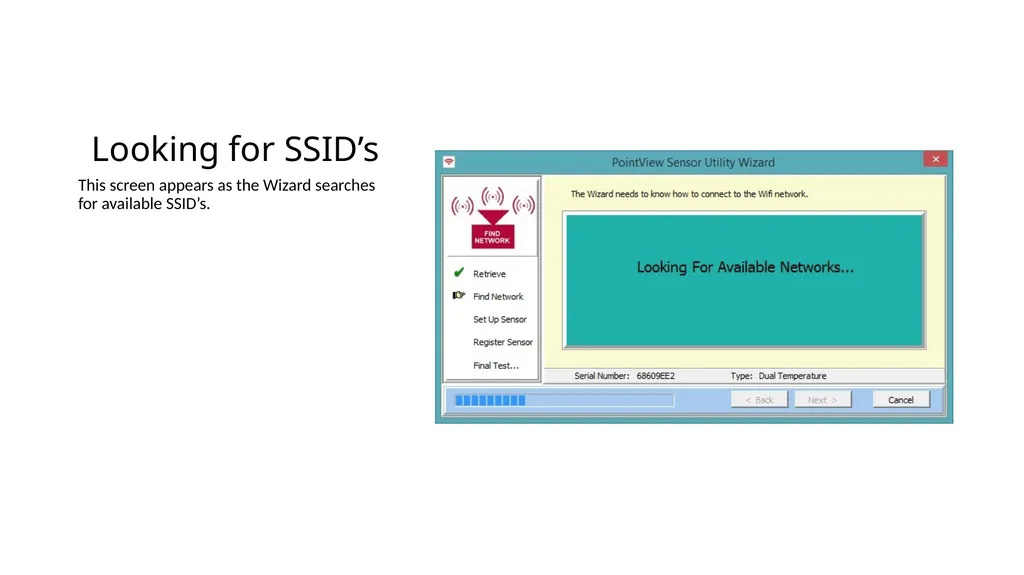 WiFi Sensor Utility Setting up a WiFi Sensor Log - slide 9 of 18