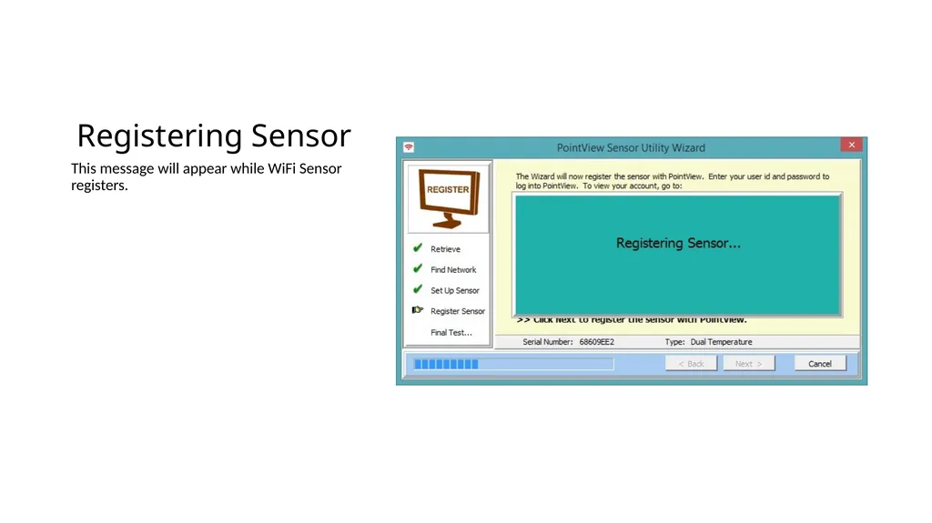 WiFi Sensor Utility Setting up a WiFi Sensor Log - slide 13 of 18