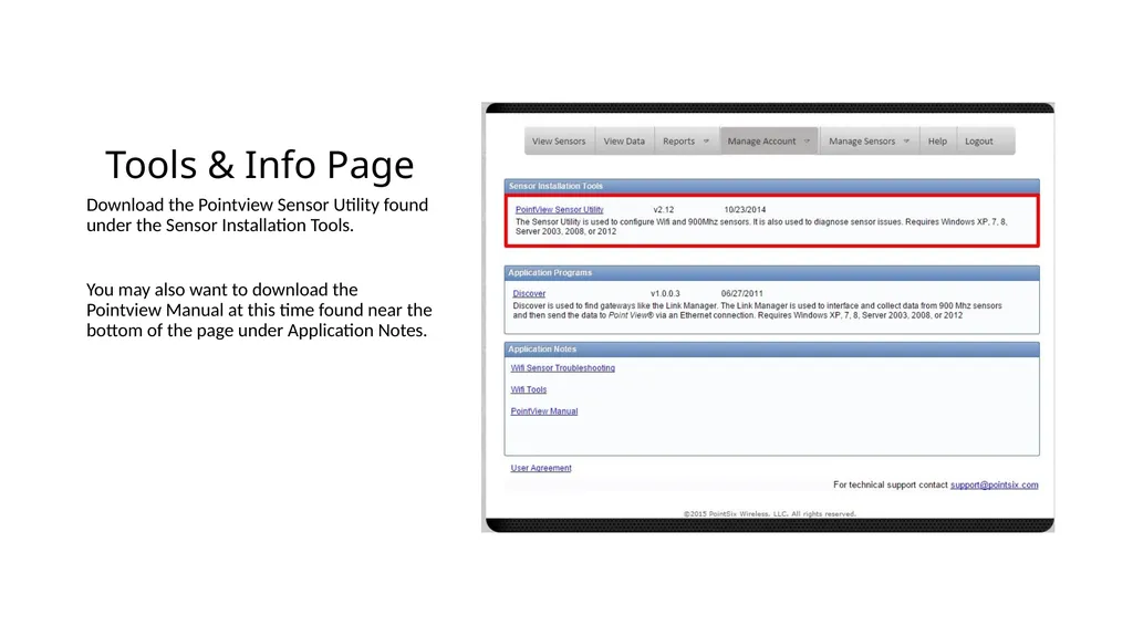 WiFi Sensor Utility Setting up a WiFi Sensor Log - slide 4 of 18