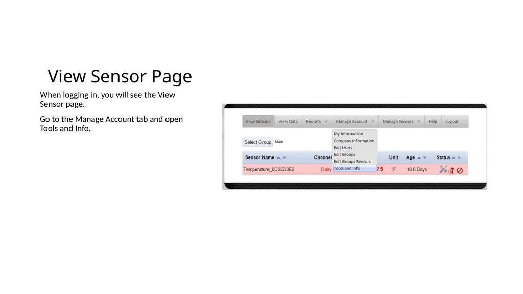 WiFi Sensor Utility Setting up a WiFi Sensor Log - slide 3 of 18