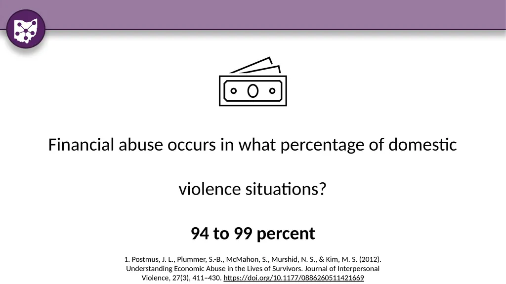 Identifying and Responding to Domestic Violence: - slide 11 of 34