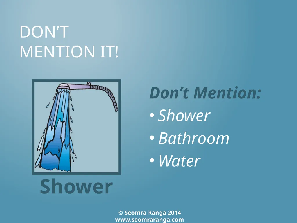Don’t Mention It! A fun language game where - slide 27 of 31