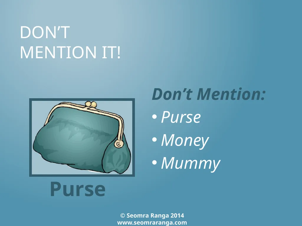 Don’t Mention It! A fun language game where - slide 31 of 31