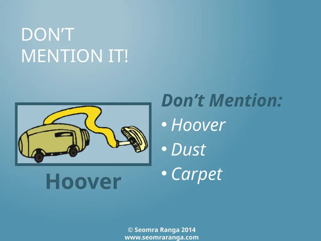 Don’t Mention It! A fun language game where - slide 7 of 31