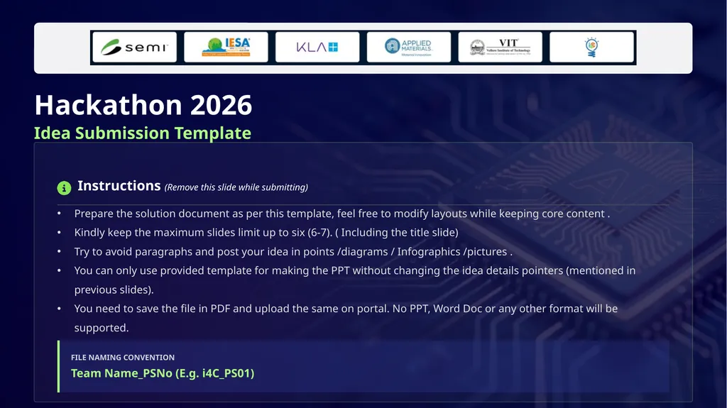Hackathon 2026 Idea Submission Template - slide 1 of 10