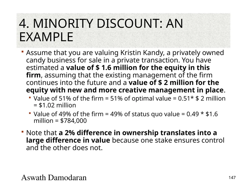 Valuation: Packet 3 Real Options, Acquisition - slide 147 of 159