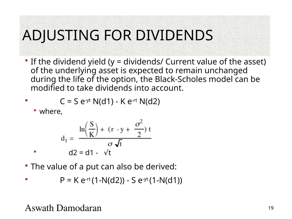 Valuation: Packet 3 Real Options, Acquisition - slide 19 of 159