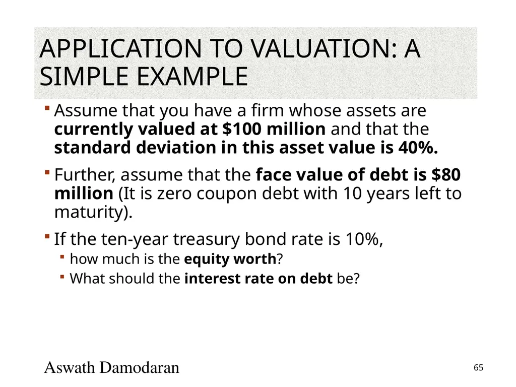 Valuation: Packet 3 Real Options, Acquisition - slide 65 of 159