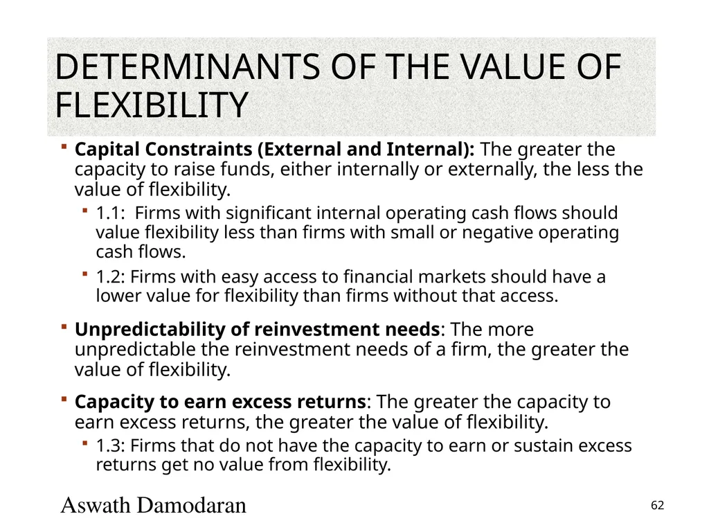 Valuation: Packet 3 Real Options, Acquisition - slide 62 of 159