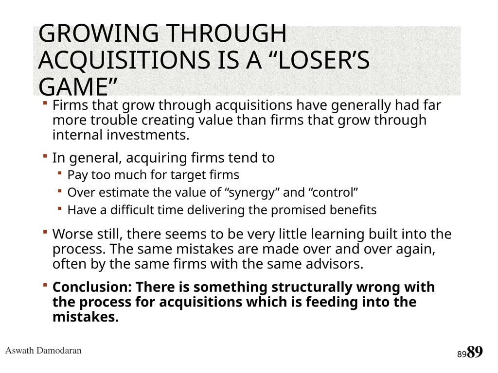 Valuation: Packet 3 Real Options, Acquisition - slide 89 of 159