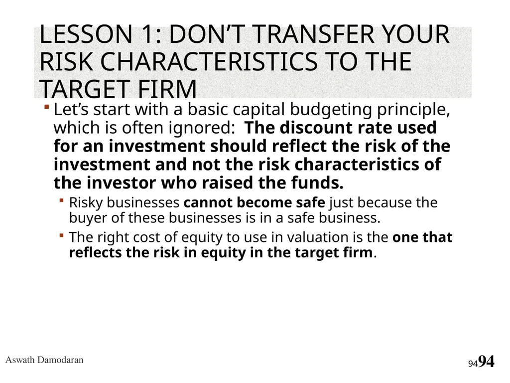 Valuation: Packet 3 Real Options, Acquisition - slide 94 of 159