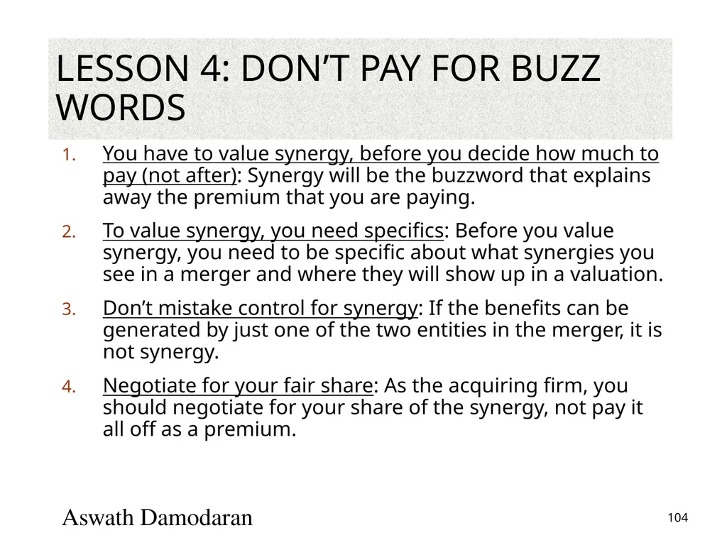 Valuation: Packet 3 Real Options, Acquisition - slide 104 of 159