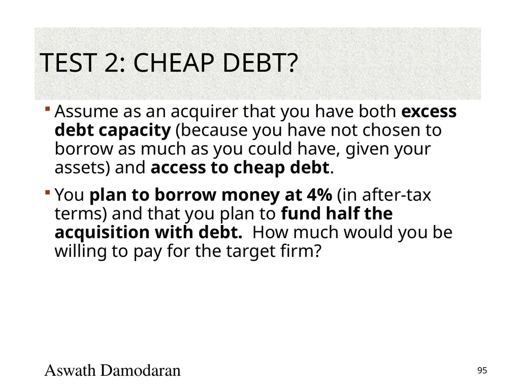 Valuation: Packet 3 Real Options, Acquisition - slide 95 of 159