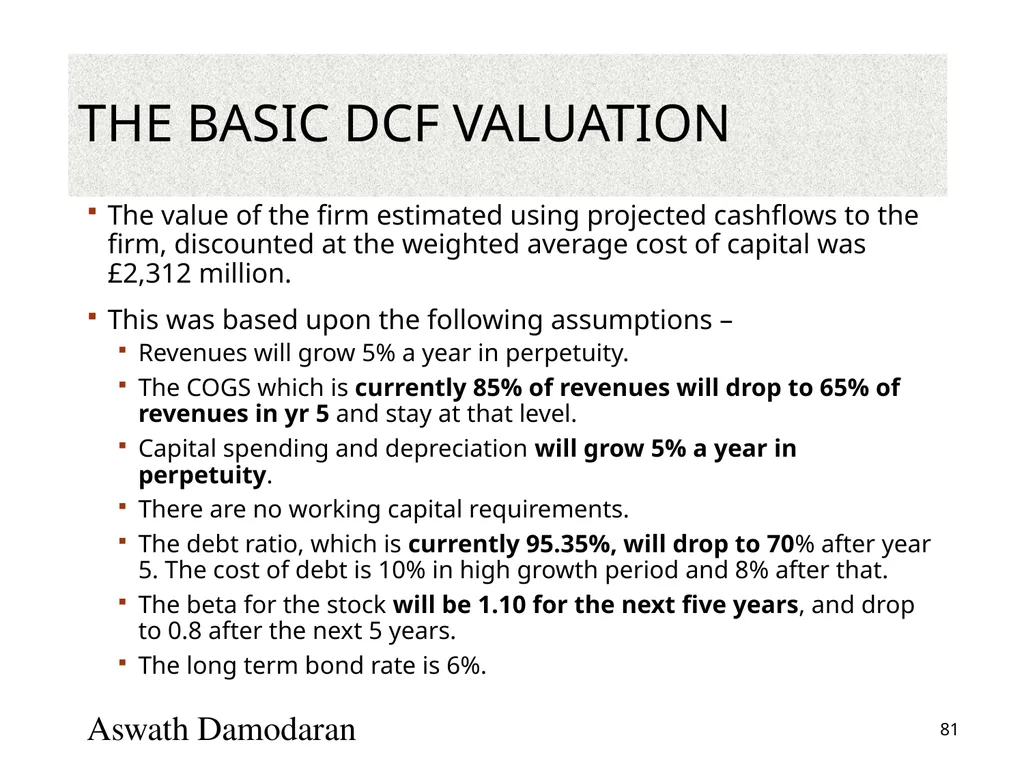 Valuation: Packet 3 Real Options, Acquisition - slide 81 of 159
