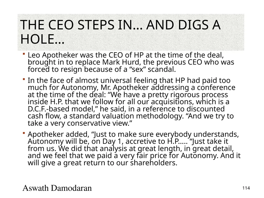 Valuation: Packet 3 Real Options, Acquisition - slide 114 of 159