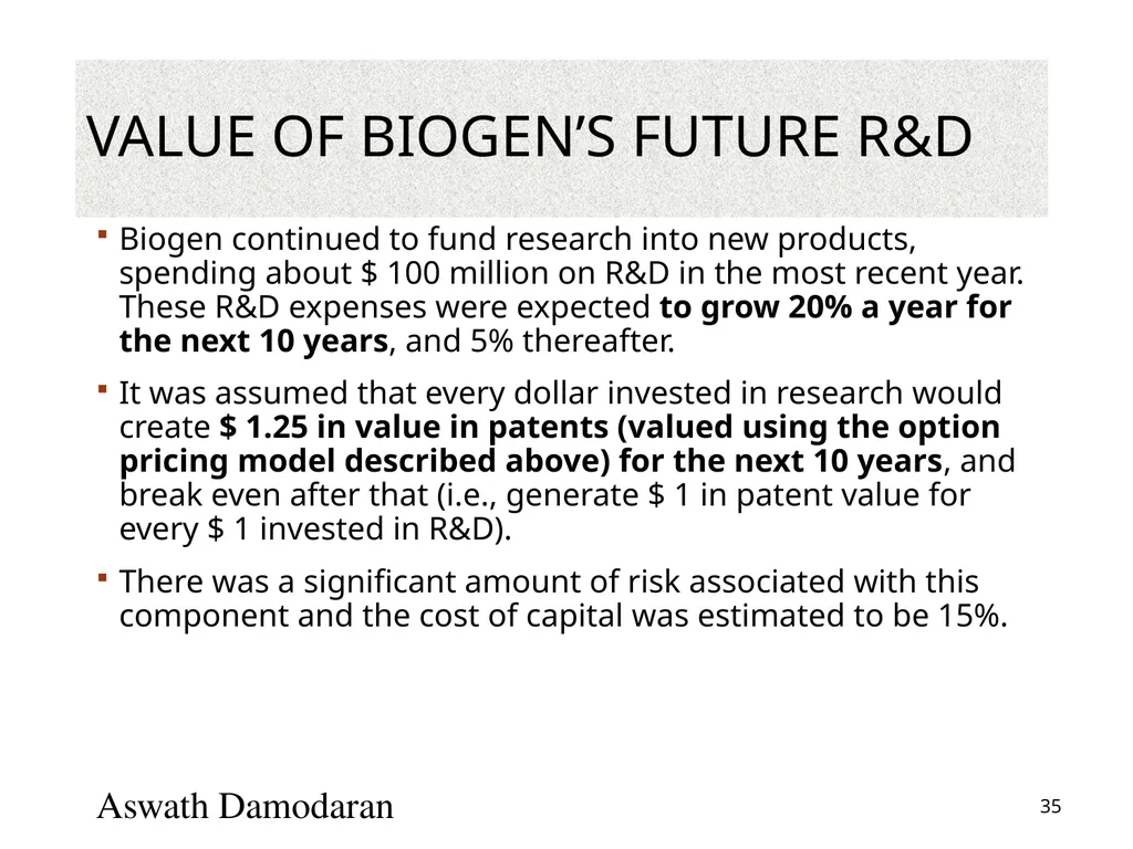 Valuation: Packet 3 Real Options, Acquisition - slide 35 of 159