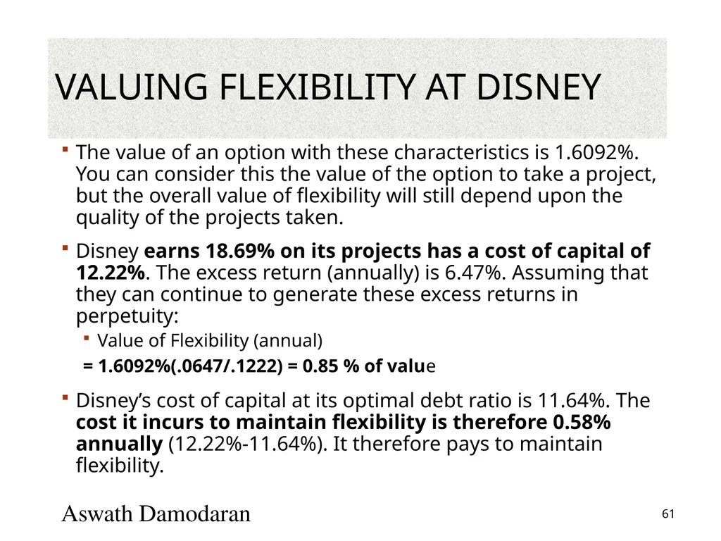 Valuation: Packet 3 Real Options, Acquisition - slide 61 of 159