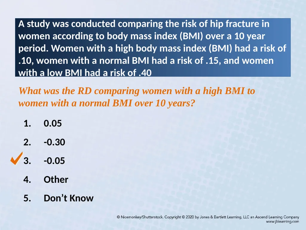 Chapter 3 Comparing Disease Frequencies Our - slide 48 of 60
