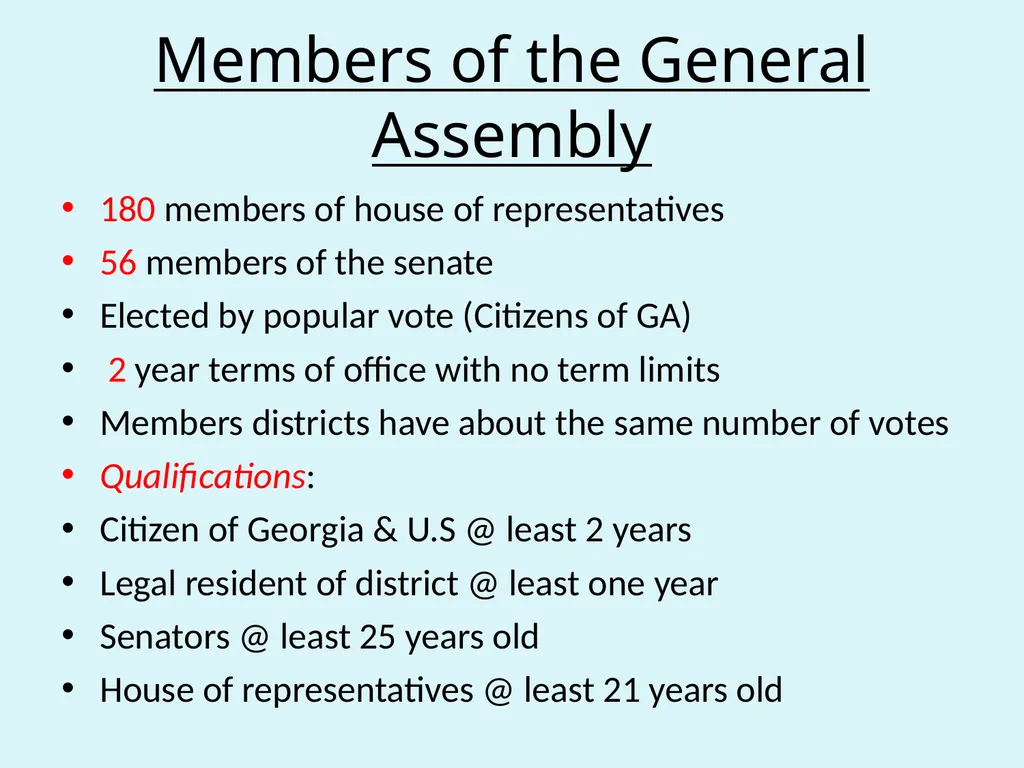 Standard-SS8CG2: The Student will analyze the role - slide 7 of 13