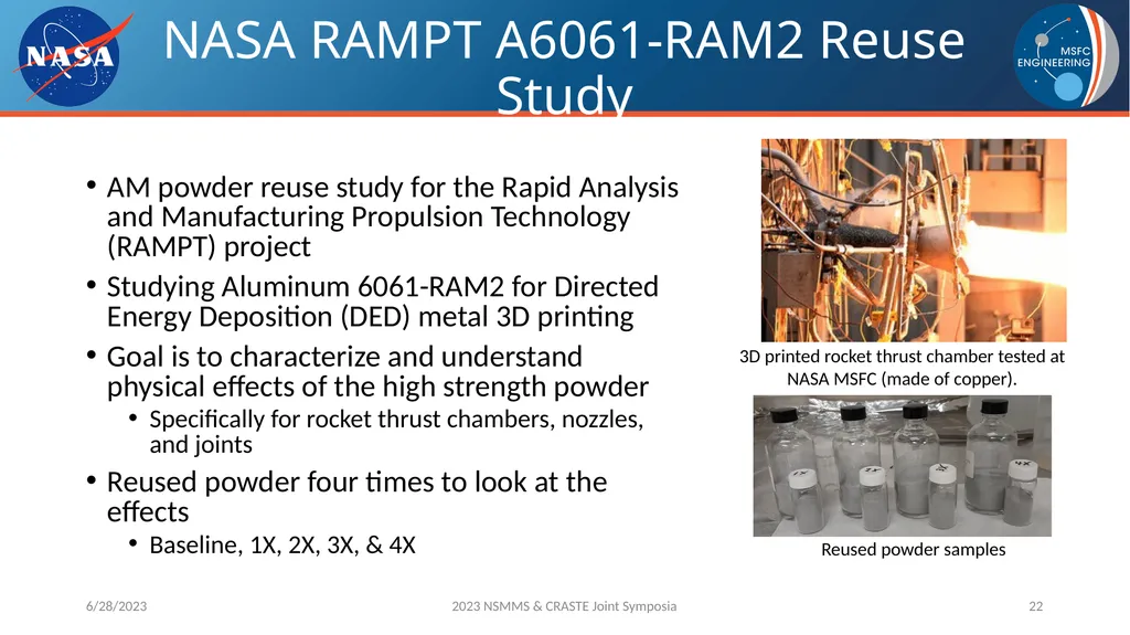 AM Powder Flowability Capabilities at NASA - slide 22 of 33