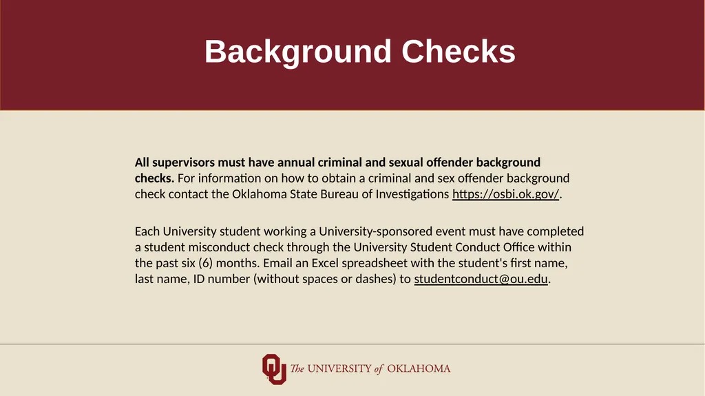 Minors on Campus Training for University Students - slide 17 of 27