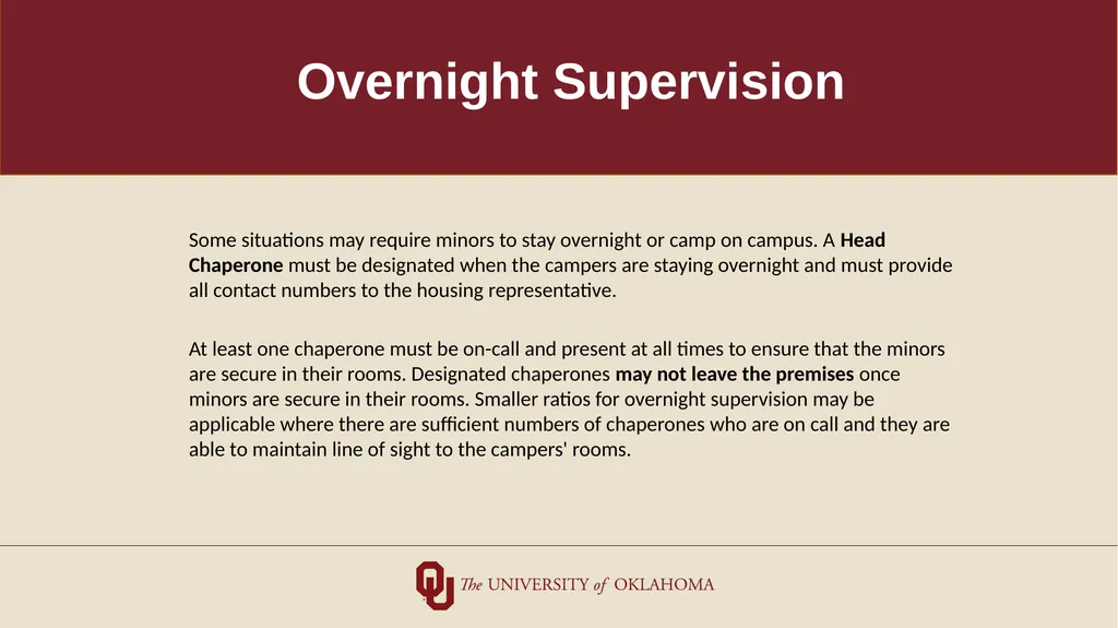 Minors on Campus Training for University Students - slide 16 of 27
