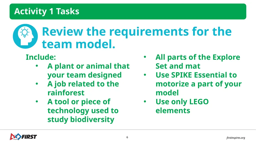 SESSION 8 Team Model I can work with my team - slide 6 of 13
