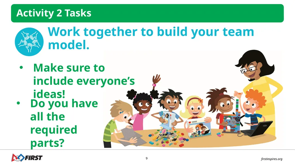 SESSION 8 Team Model I can work with my team - slide 9 of 13