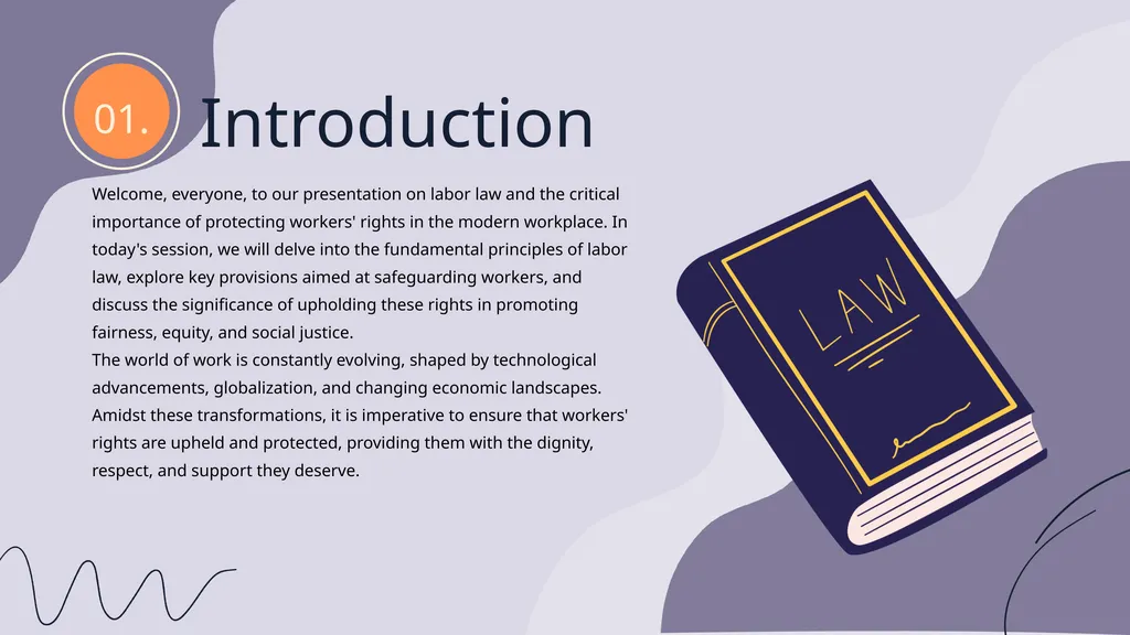 LABOR LAW: WORKERS' RIGHTS PRESENTATION What is - slide 3 of 20