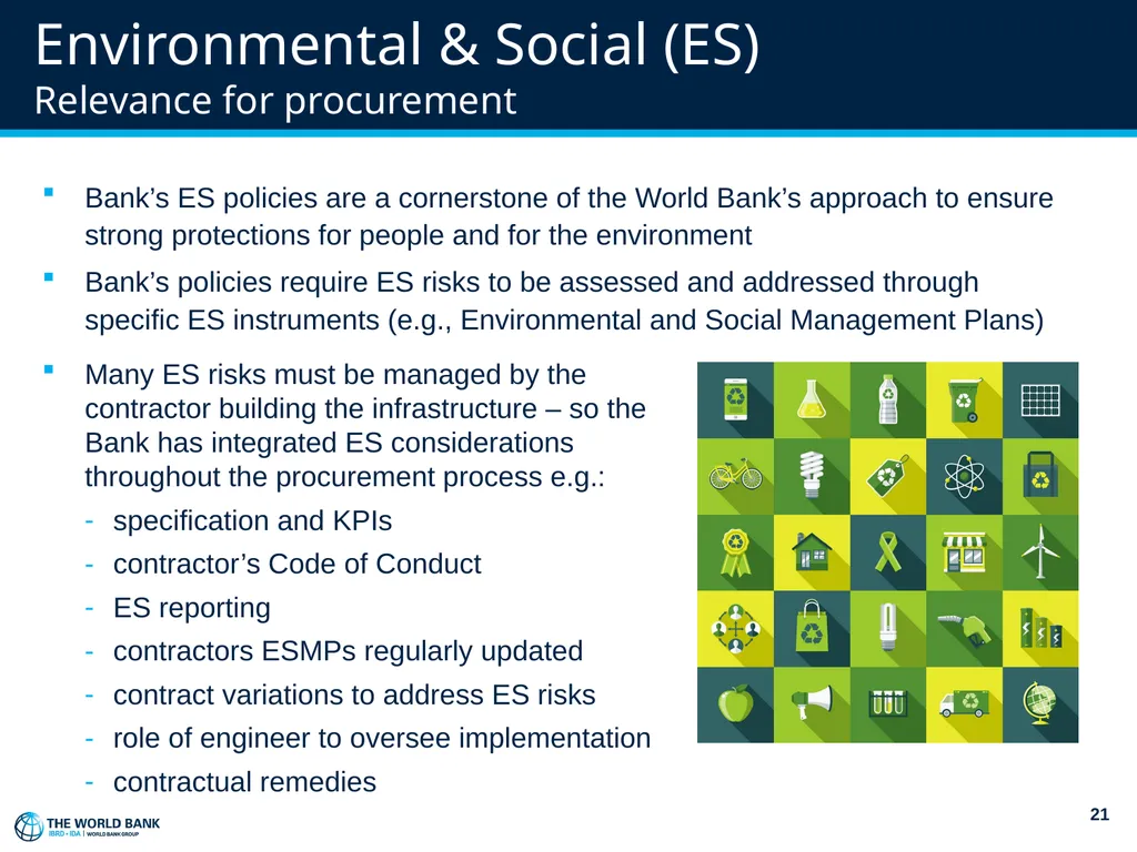 World Bank Procurement Framework & Business - slide 21 of 25