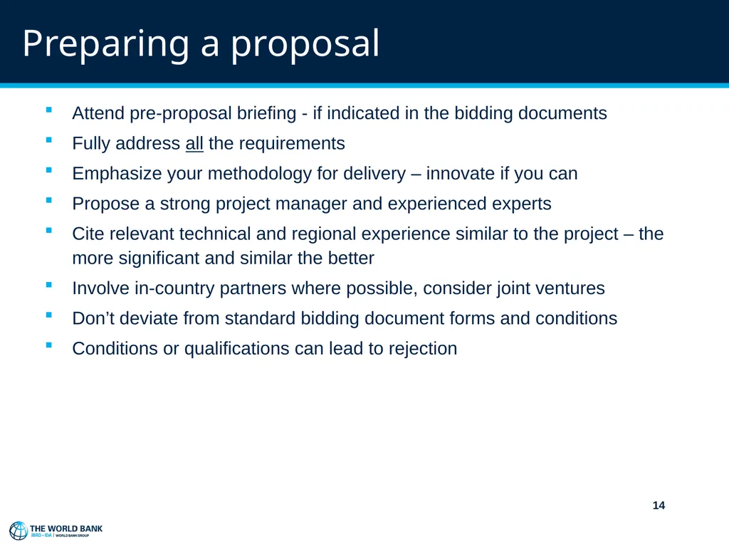 World Bank Procurement Framework & Business - slide 15 of 25