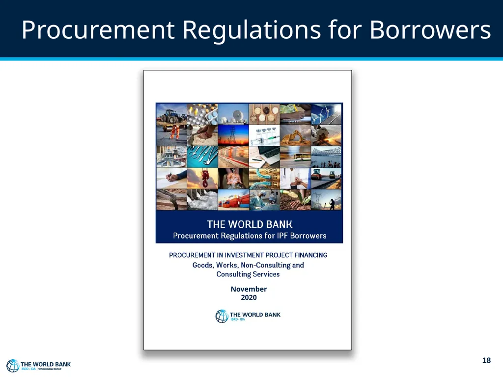 World Bank Procurement Framework & Business - slide 18 of 25