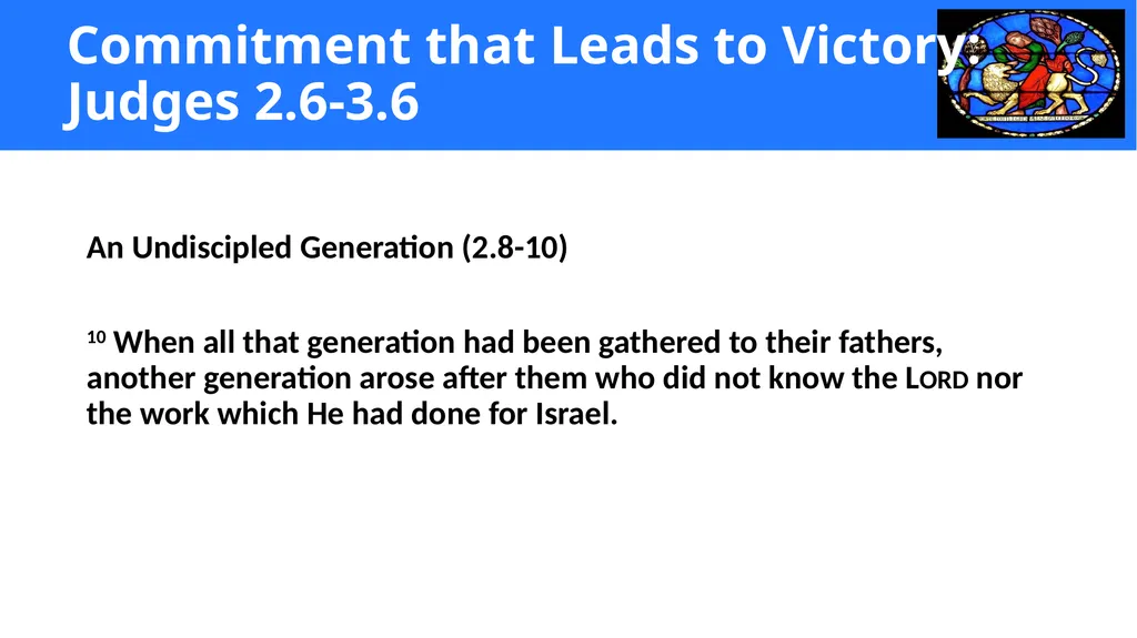 Setting the Direction God raised up the - slide 6 of 17