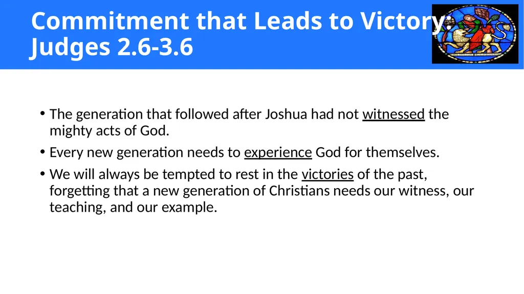 Setting the Direction God raised up the - slide 7 of 17