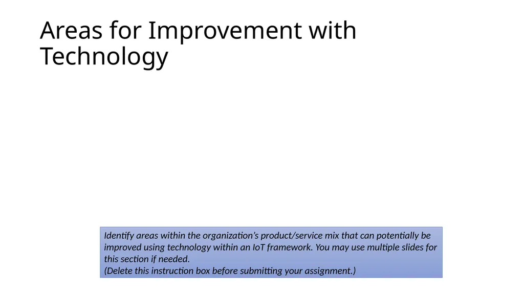 TECH460 Module 2 Organization Profile and Problem - slide 5 of 6