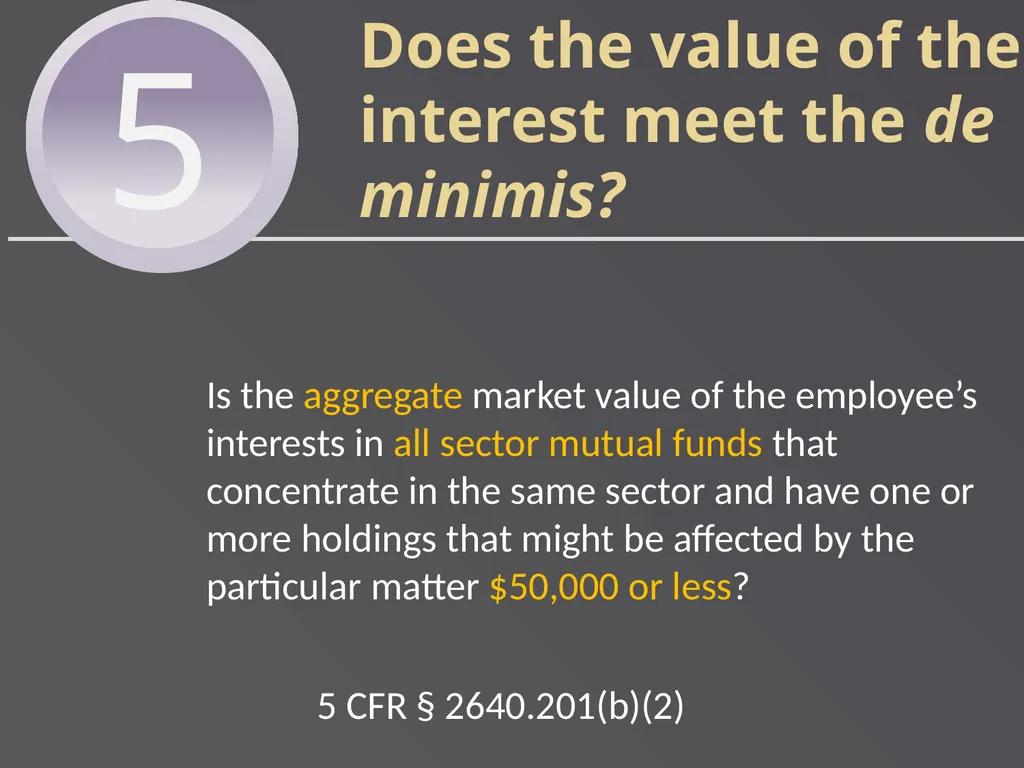 Applying Commonly Used Exemptions at 5 CFR part - slide 32 of 61
