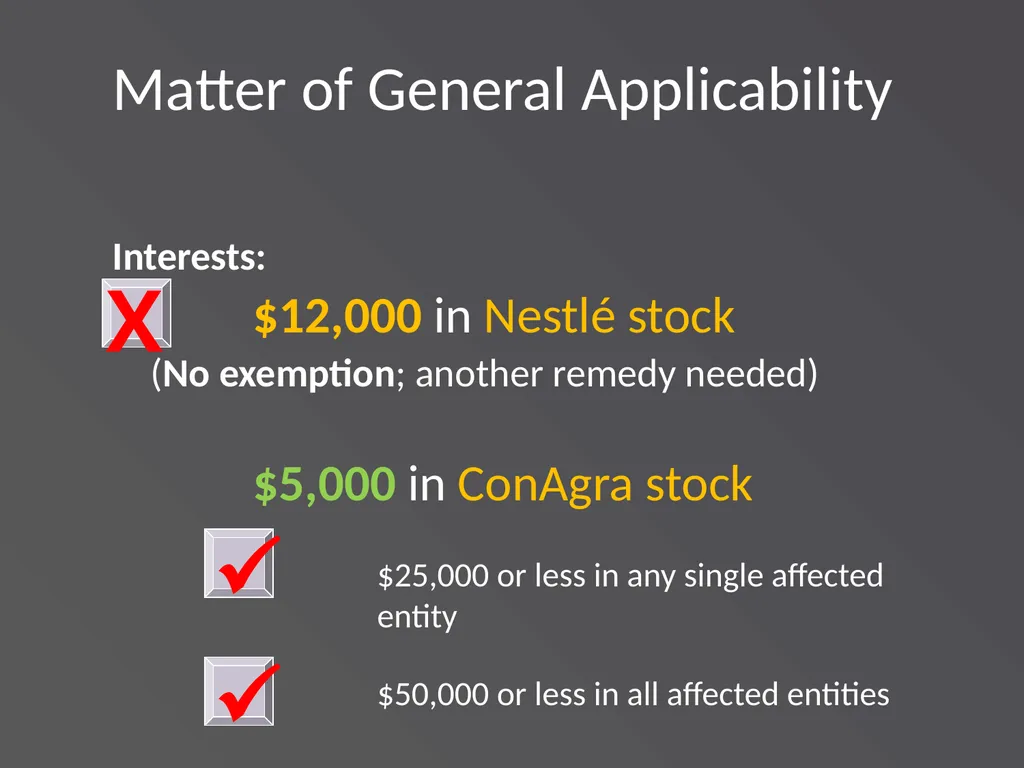 Applying Commonly Used Exemptions at 5 CFR part - slide 50 of 61