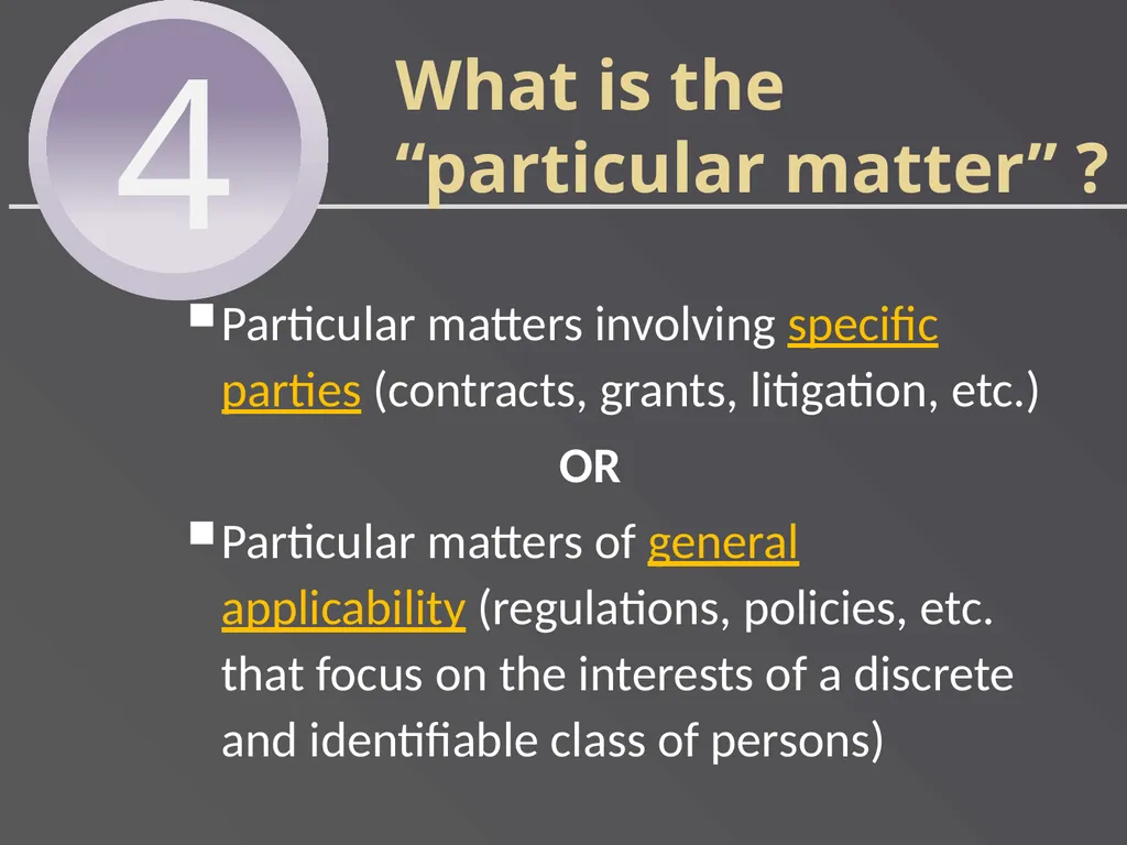 Applying Commonly Used Exemptions at 5 CFR part - slide 48 of 61
