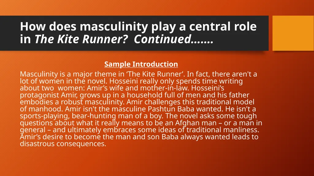 Essay Topics for The Kite Runner UNPACKED - slide 13 of 13