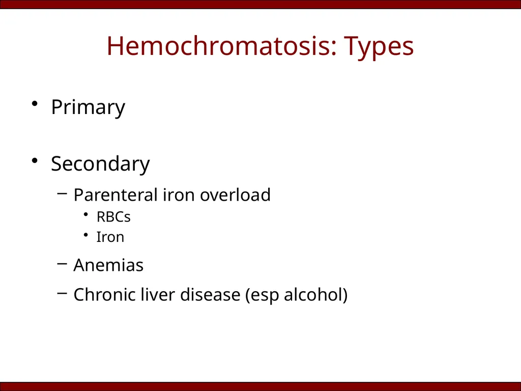 Does (HFE) hemochromatosis exist in India? Rakesh - slide 4 of 20