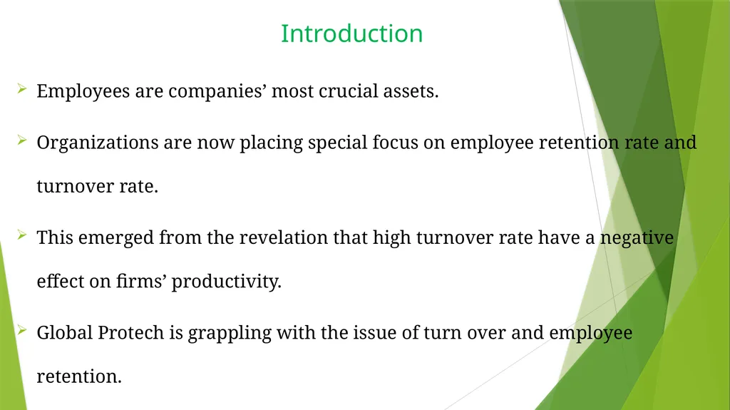 Improving Employee Retention Rate Name Institution - slide 2 of 14
