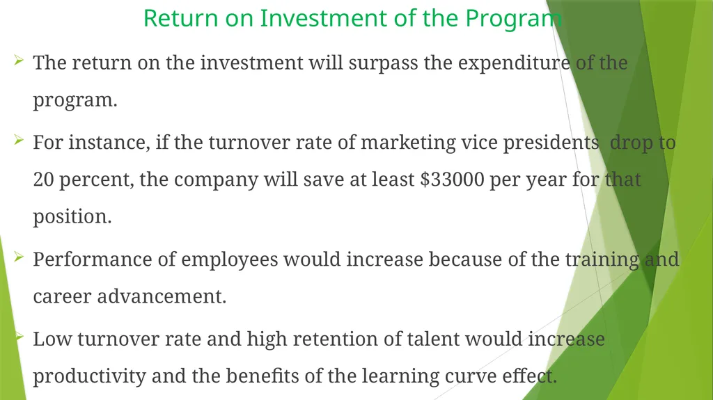 Improving Employee Retention Rate Name Institution - slide 13 of 14