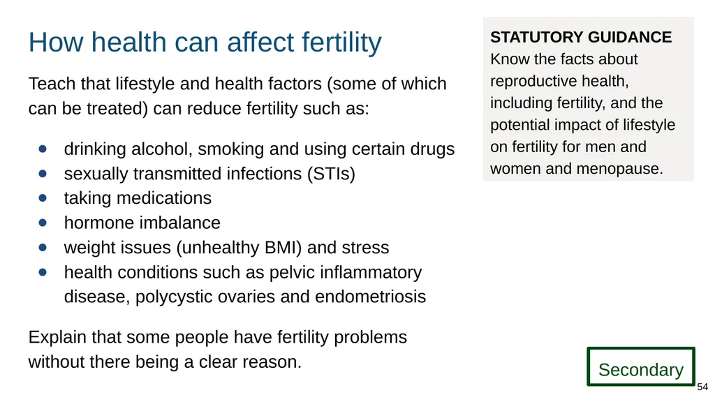Teaching about intimate and sexual relationships, - slide 54 of 105