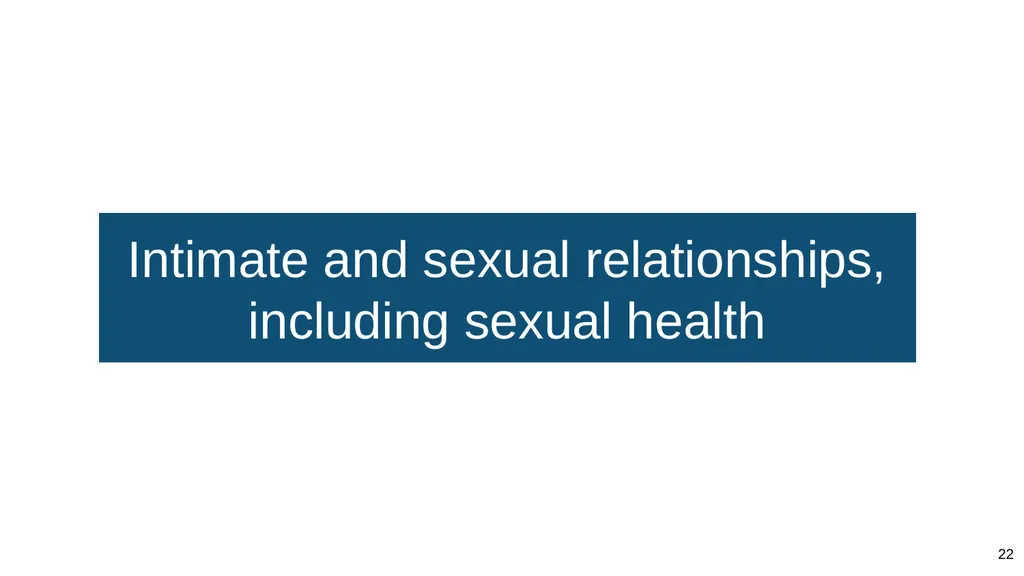 Teaching about intimate and sexual relationships, - slide 22 of 105