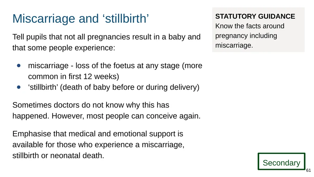 Teaching about intimate and sexual relationships, - slide 61 of 105