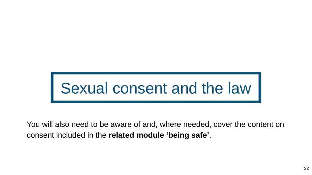 Teaching about intimate and sexual relationships, - slide 32 of 105