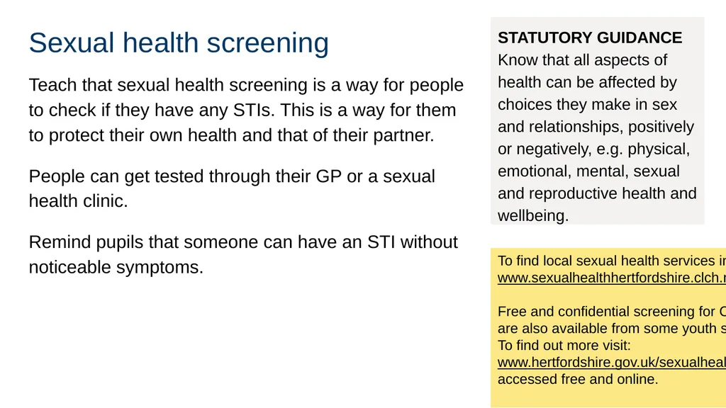 Teaching about intimate and sexual relationships, - slide 47 of 105