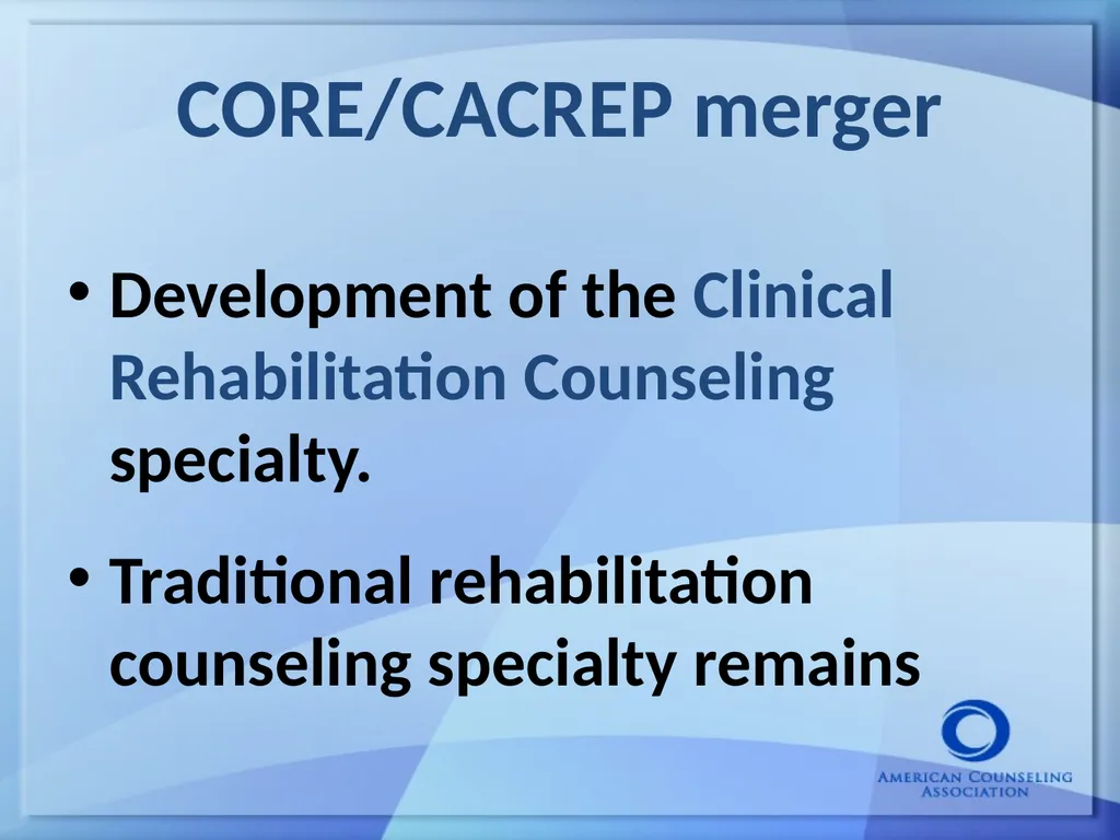 Keeping Up With the Counseling Profession: Current - slide 14 of 45